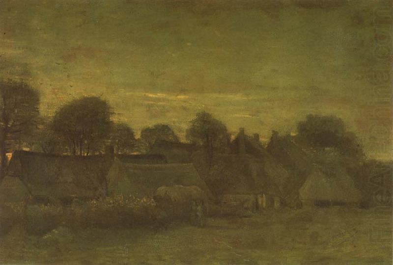 Village at Sunset (nn04), Vincent Van Gogh